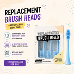 Denterity Sonic Toothbrush Replacement Brush Heads | 4-Pack