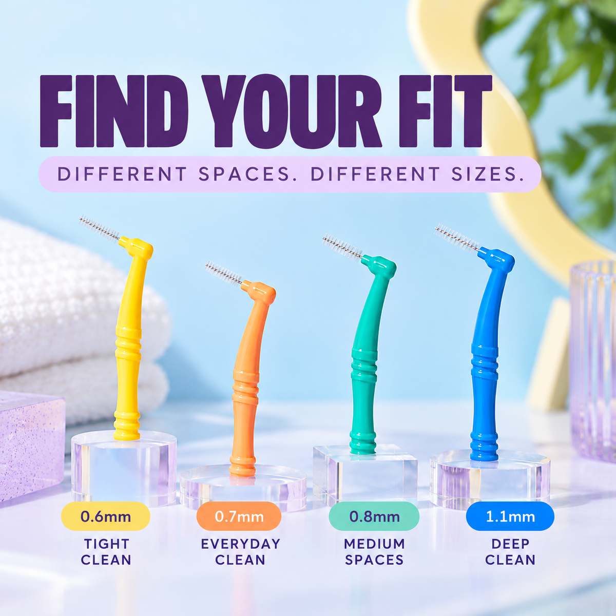 Interdental Brush Variety Set