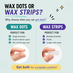 Denterity® Comfort Wax Strips – 12 Pack | Orthodontic Wax for Braces