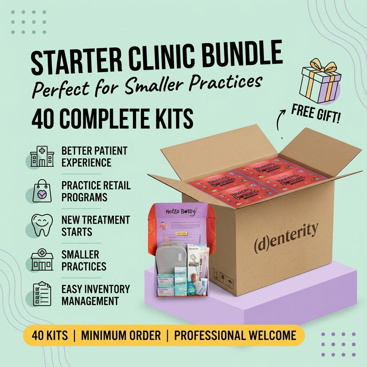 Starter Clinic Bundle — 40 Patient Kits