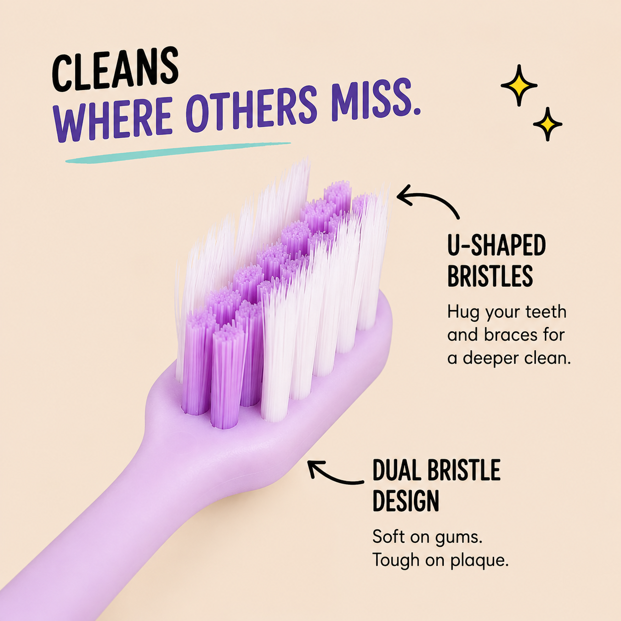 Denterity® Orthodontic Toothbrush for Braces